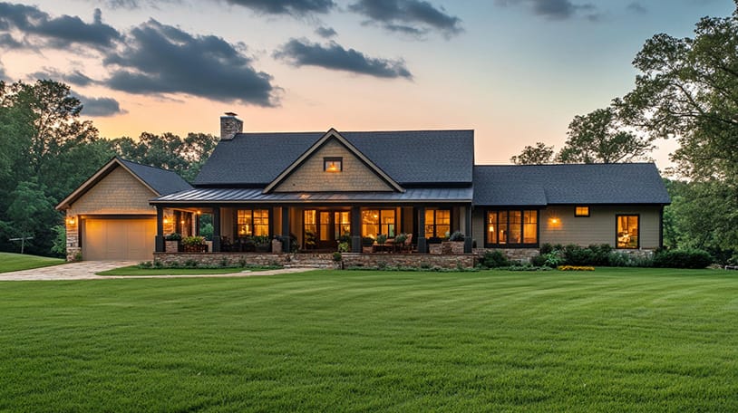 New home using Modern house plans